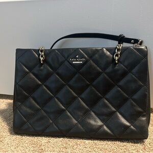 Kate Spade Black Quilted Shoulder Bag